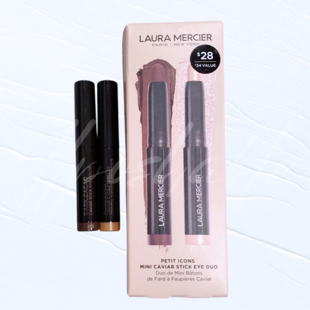 ⭐️ONLY ONE⭐️ Laura Mercier Mini Caviar Stick Eye Duo - Dark Cacao & Rosegold